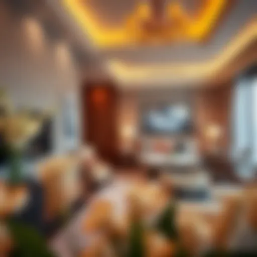 Luxurious interior of a suite at Golden Sands 5 Hotel Apartments