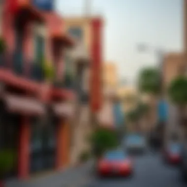 Vibrant neighborhood showcasing Bur Dubai's charm