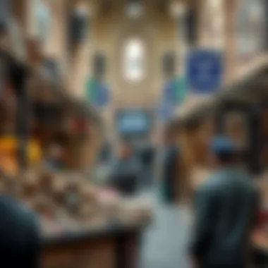 Local artisans showcasing their crafts within Karama Centre