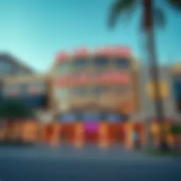 A stunning view of La La Land's exterior design at Dubai Hills Mall