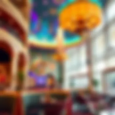 Interior showcasing the vibrant atmosphere and unique design elements of La La Land