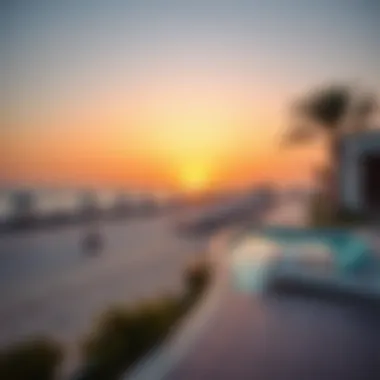 A stunning sunset view at La Mer Beach, highlighting the coastal beauty