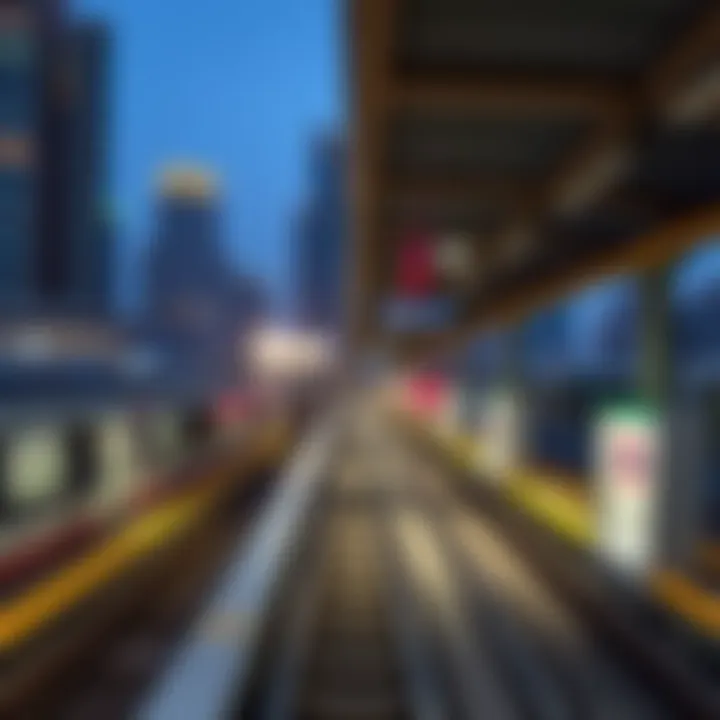 Metro Stations and Real Estate Proximity Visual representation of Metro stations and their proximity to key real estate areas