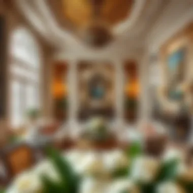 Opulent Interiors of Leebach Palace Luxurious interior featuring opulent furnishings and elegant decor