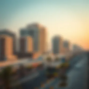 Urban landscape near Dubai Metro