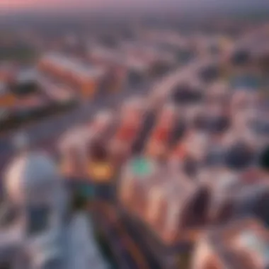 Aerial view of Muweilah Nesto showcasing its residential developments