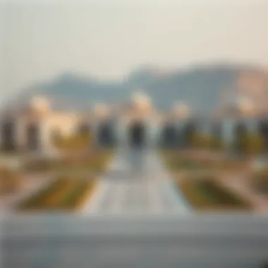 Surrounding landscape of Nad Al Sheba Palace