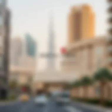 Map highlighting Nadd Al Hamar's strategic location in Dubai