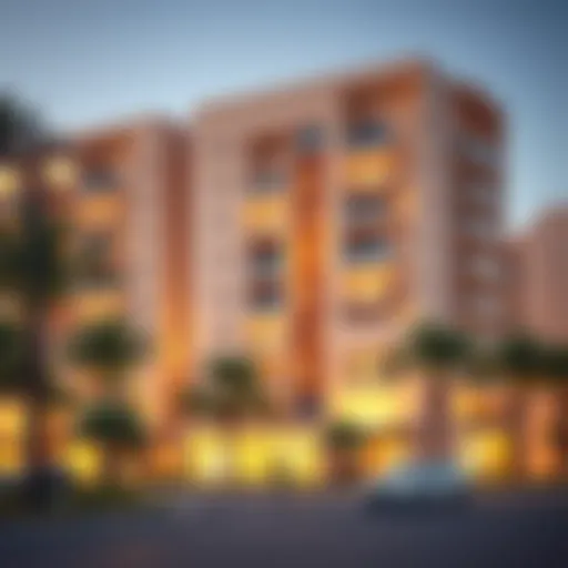 Modern Apartment Complex in Muradif Al-Shurooq A modern apartment complex in Muradif Al-Shurooq, showcasing contemporary architecture