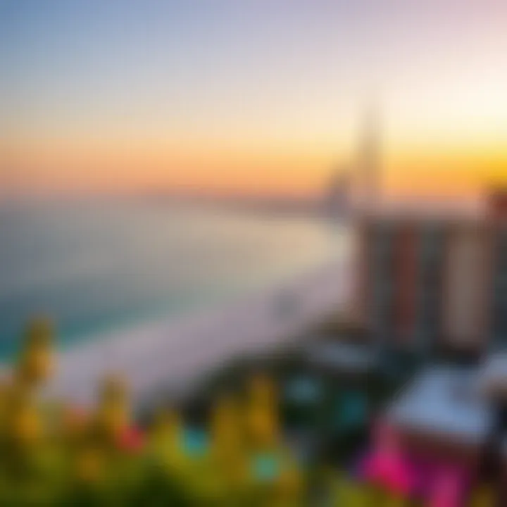 Stunning view of the Dubai coastline from the residence