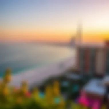 Breathtaking Coastal Views from Rotana Beach Residence Stunning view of the Dubai coastline from the residence