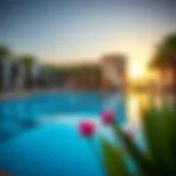 Luxurious swimming pool at Rotana Beach Residence