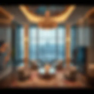 Elegant Interiors of Safa One Tower Luxurious interior design highlighting the elegance of Safa One Tower