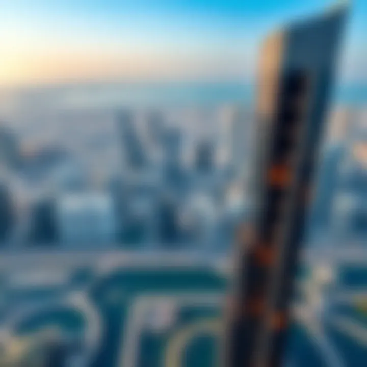 Breathtaking View from Safa One Tower Panoramic view from the top of Safa One Tower overlooking Dubai