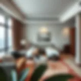 A modern studio flat interior showcasing efficient space utilization