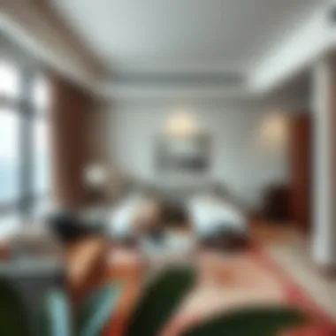 A modern studio flat interior showcasing efficient space utilization