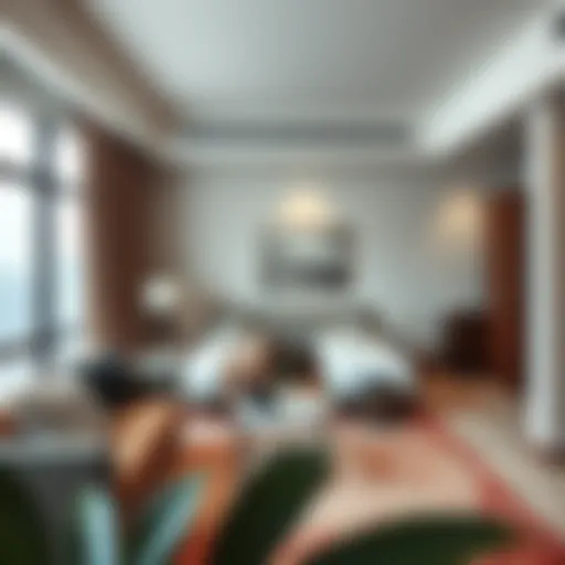 A modern studio flat interior showcasing efficient space utilization