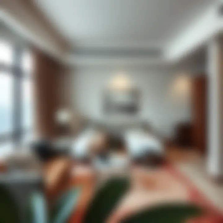 A modern studio flat interior showcasing efficient space utilization