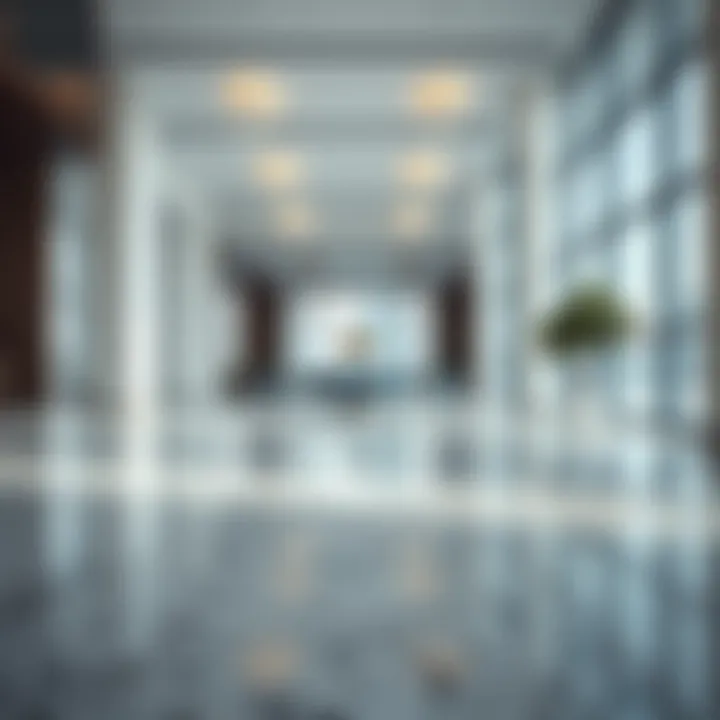 Modern Terrazzo in Architecture A modern architectural space featuring polished terrazzo flooring.