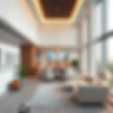 Interior shot highlighting the innovative use of spaces within the Aldar Project