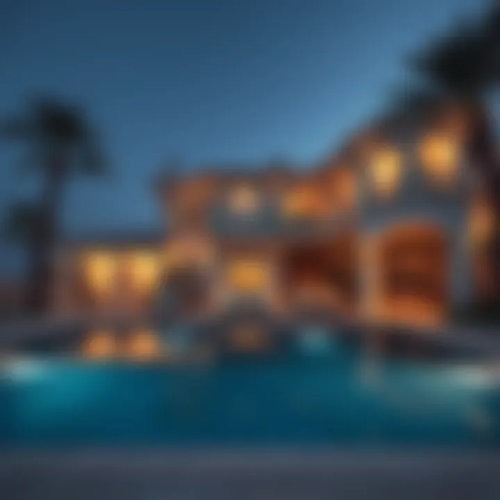 Luxurious Private Pool Villa Luxurious private pool villa in Dubai with stunning architecture