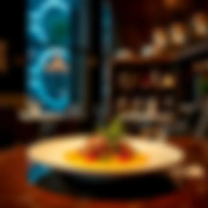 Artfully presented dish from a top restaurant