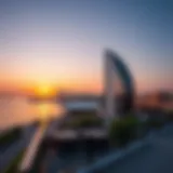 Breathtaking view of The Pointe at sunset