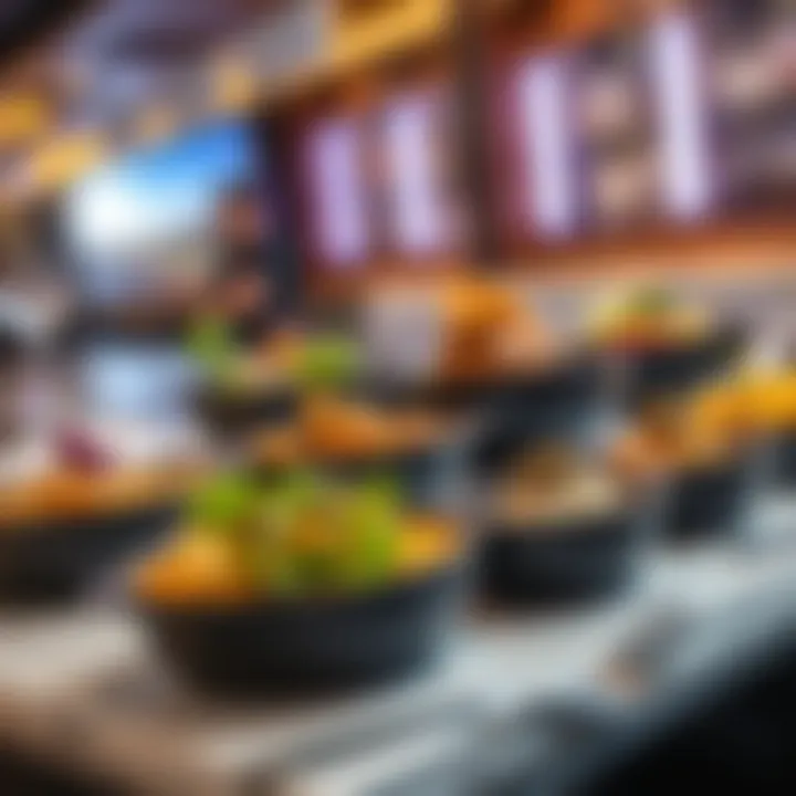 An array of gourmet dishes showcasing the diversity of cuisines available at JBR restaurants