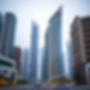 Exterior Facade of Damas Dubai Tower Exterior shot highlighting the intricate facade of Damas Dubai Tower against the Dubai skyline