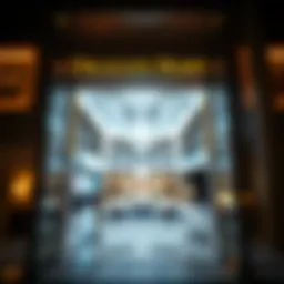 A breathtaking view of the grand entrance to Dragon Mart's furniture section, showcasing modern design elements