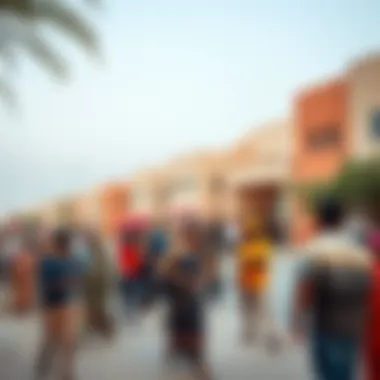 Vibrant community gathering in Mushrif highlighting cultural events