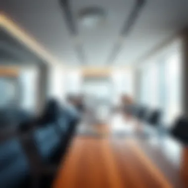 Collaborative Business Meeting Space Business meeting in a modern conference room