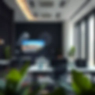 Innovative Workspace Design at Prime Business Center Interior workspace at Prime Business Center