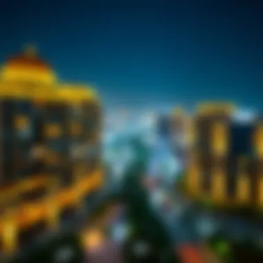 Panoramic view of Jumeirah Village Circle area