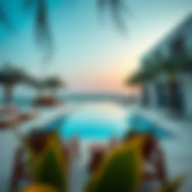 Luxurious Amenities at Seven Palm Luxurious amenities within the Seven Palm project including a pool and relaxation area