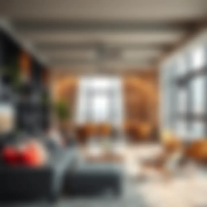 Vibrant communal living space that promotes social interaction