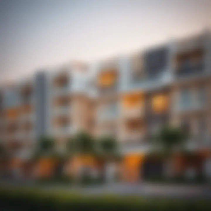 Contemporary residential buildings representing real estate trends in Umm Ramool