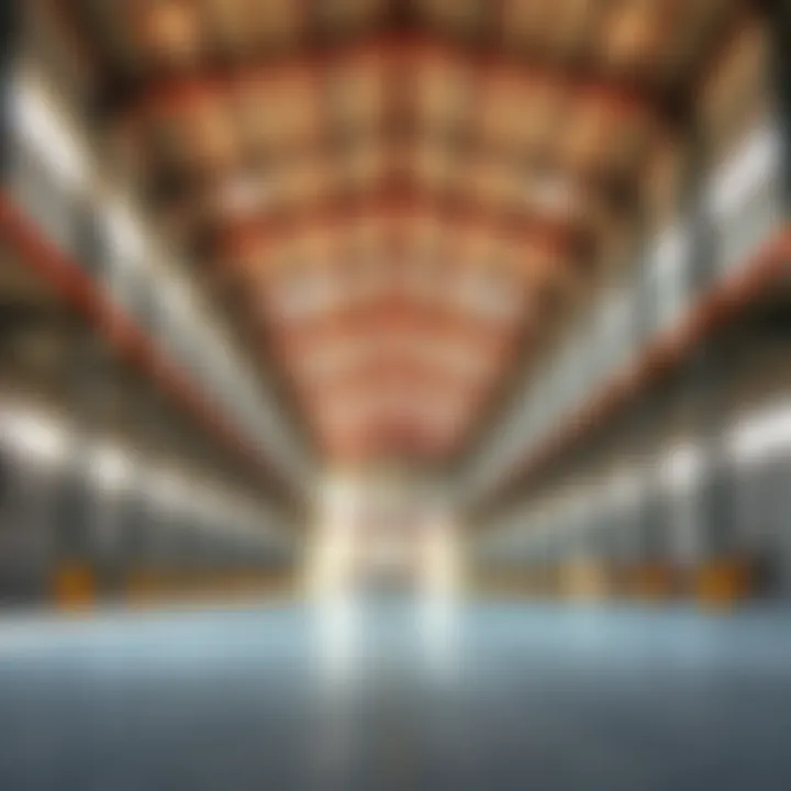 Expansive Interior of a Warehouse in Al Quoz Interior view of a spacious warehouse