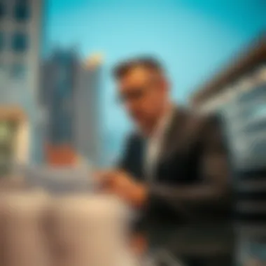 Expert Analysis on Currency Trends Financial expert analyzing currency trends