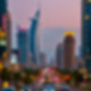 Map of Dubai highlighting key neighborhoods for real estate