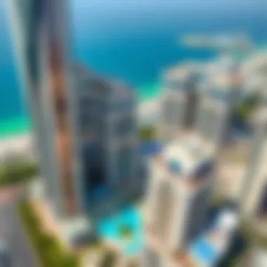 An aerial view showcasing the Grand Bleu Tower 2 architectural elegance.