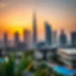 Luxurious Dubai skyline featuring high-end real estate