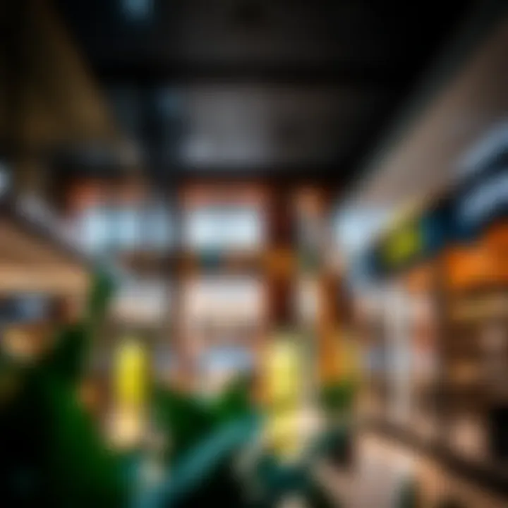 Interior layout of المعيصم مول highlighting diverse retail spaces