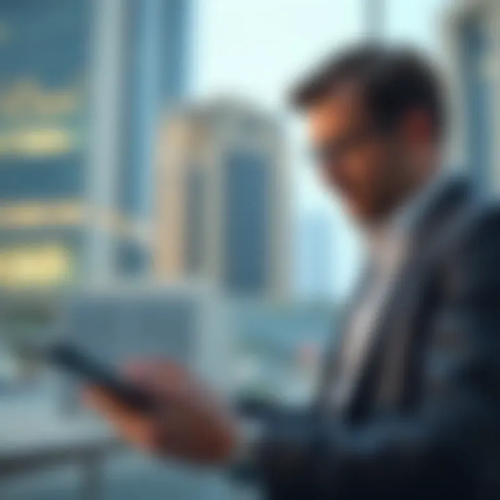 Investor reviewing property listings with RERA calculator data