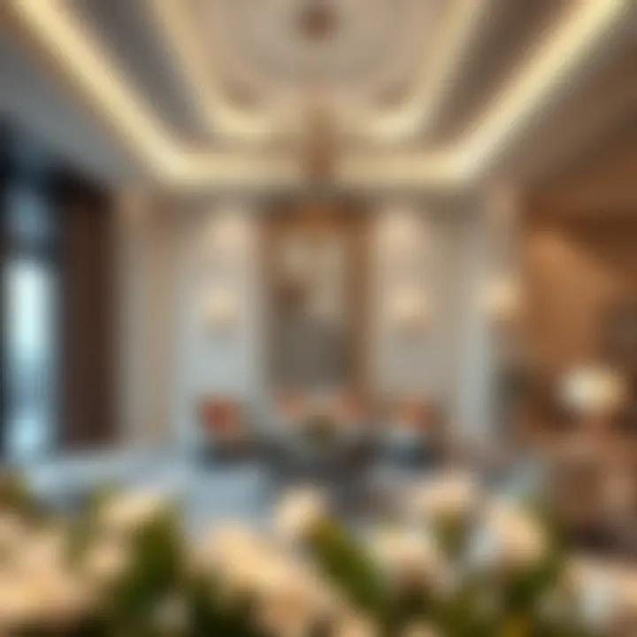 Luxurious villa interior showcasing elegance