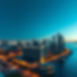 Stunning view of Jumeirah Beach Residence skyline