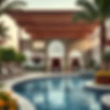 Artistic rendering of community amenities within La Rosa 1