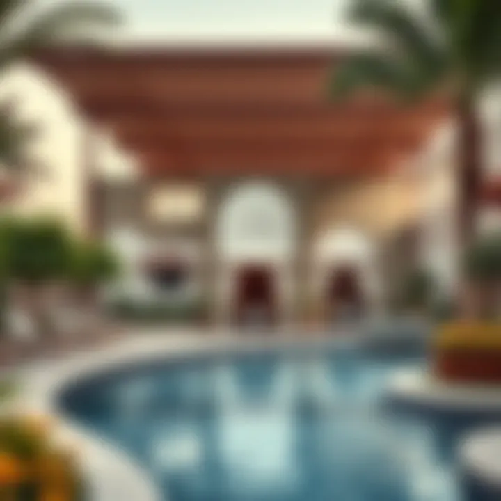 Artistic rendering of community amenities within La Rosa 1