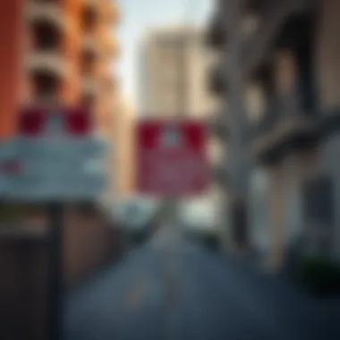 Regulatory signage in labor housing areas