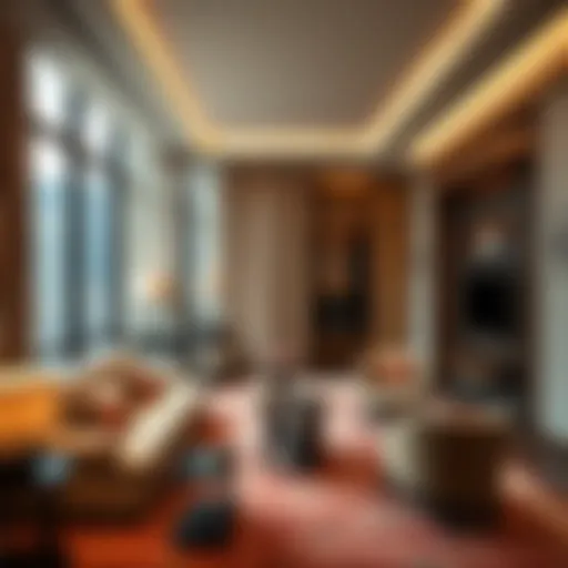 Exquisite Interior Design of Marriott Residences Luxurious interior design of a Marriott Residence showcasing elegant furniture and decor